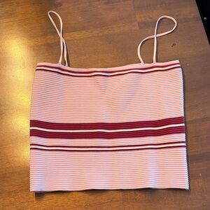 Lulu's Pink and Red Striped Camisole